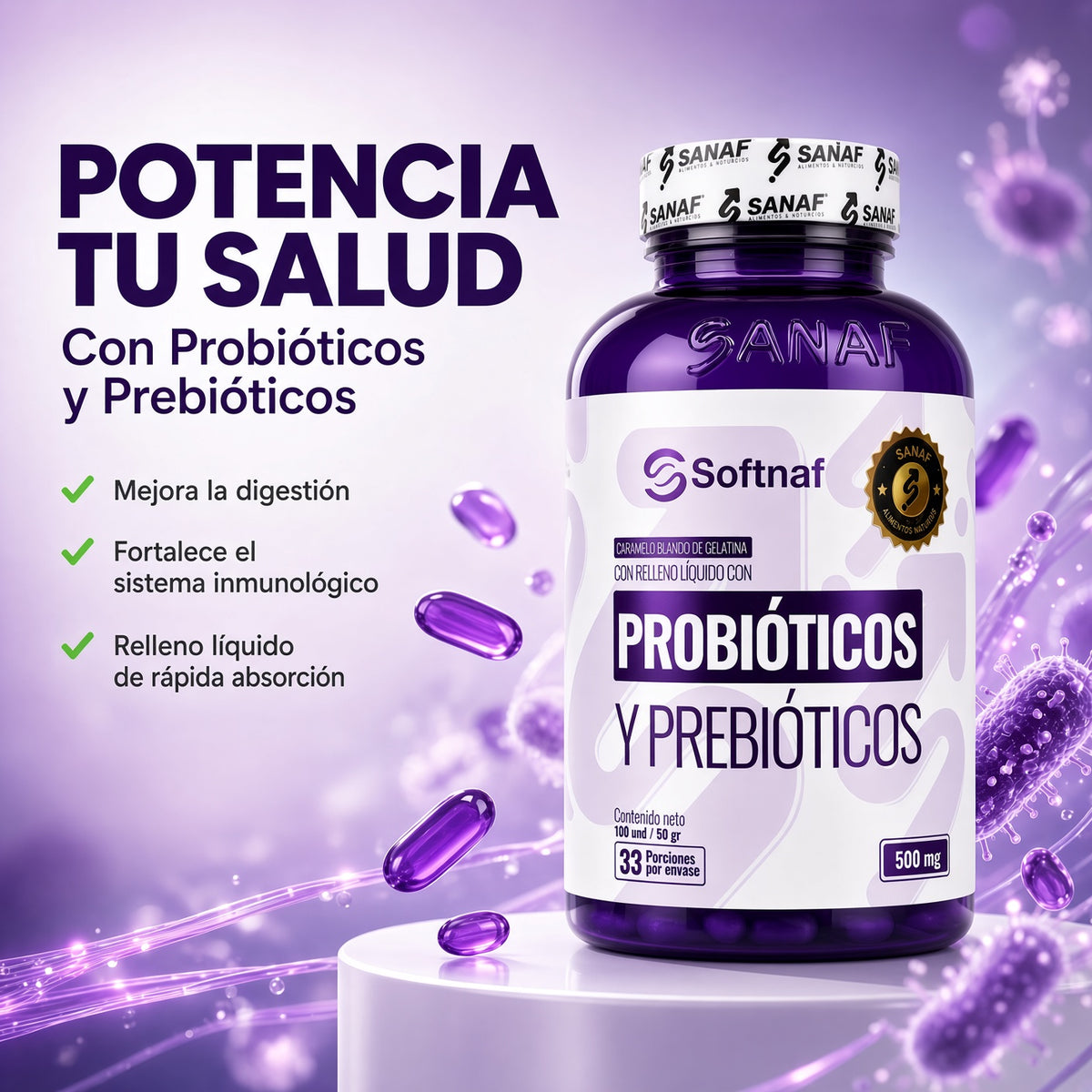 SOFTNAF PROBIÓTICOS Y PREBIÓTICOS